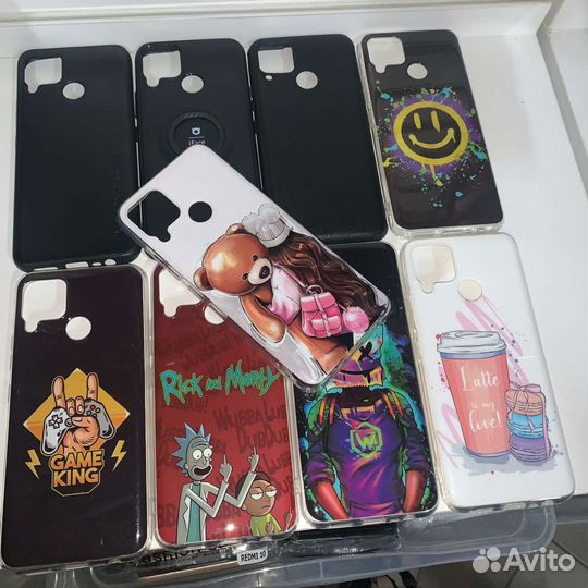 Защитные стекла и чехлы Realme C15