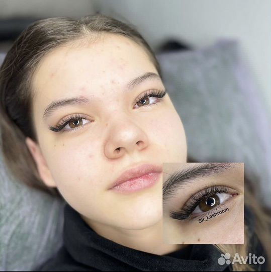 Наращивание ресниц,оформление бровей