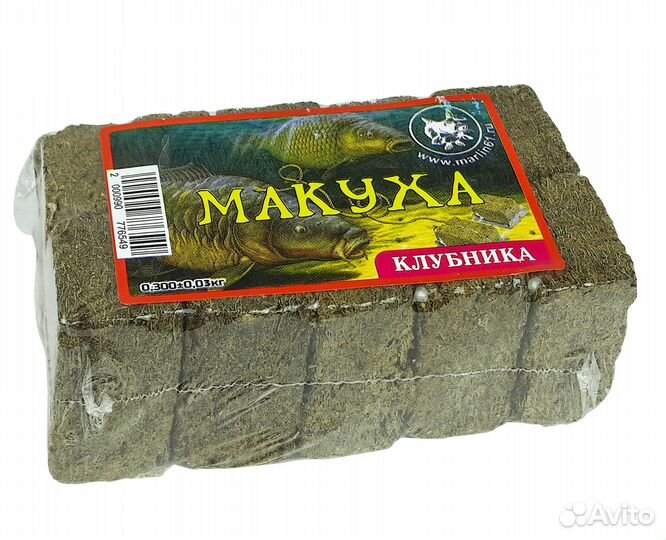 Макуха жмых подсолнечника с добавкой Клубника