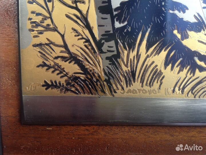 Интерьерная гравюра на стали 