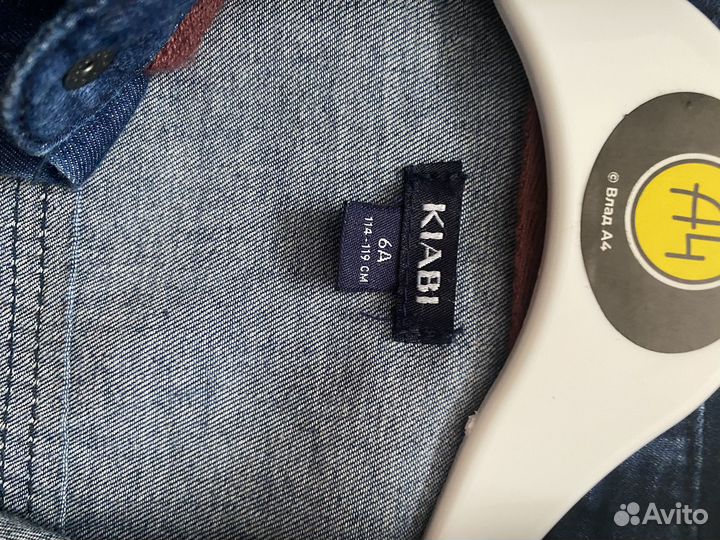 Джинсовая рубашка для мальчика 116