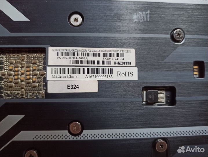 Sapphire AMD radeon R9 390x Nitro Tri-X OC 8gb