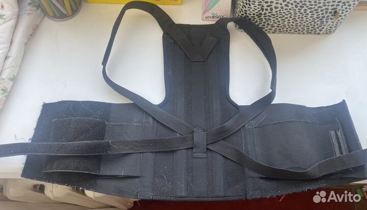 Корсет ортопедический черный грудопоясничный 128