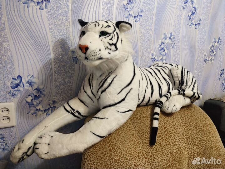 Мягкая игрушка белый тигр
