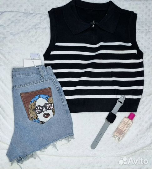 Жилетка трикотажная женская