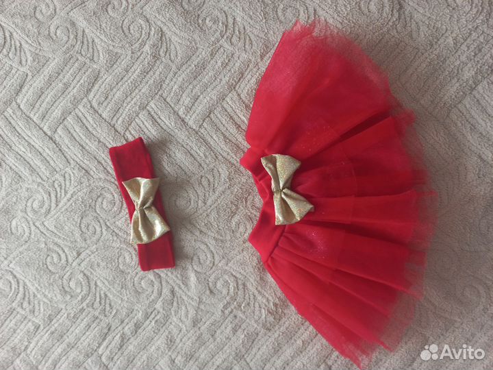 Костюм для девочки новогодний 74см