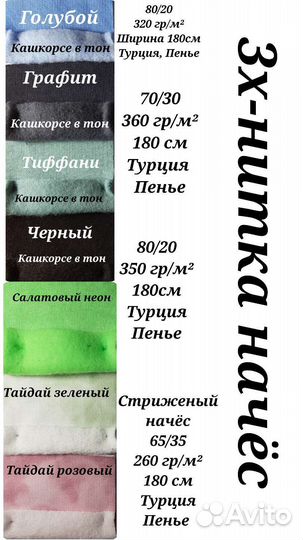 Кулирка на отрез