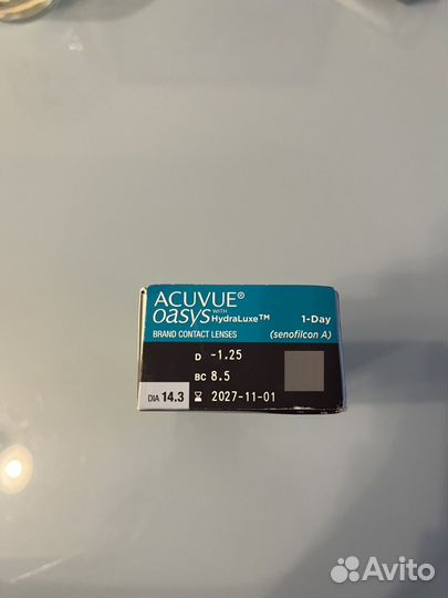 Линзы acuvue oasys -1,25