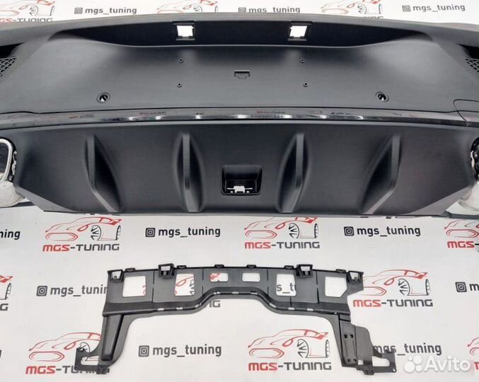 Диффузор с хром насадками 63 AMG GLE-Coupe C167