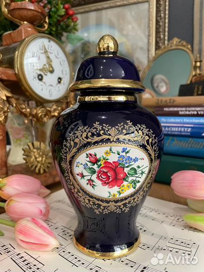 Ваза-чайница. Кобальт