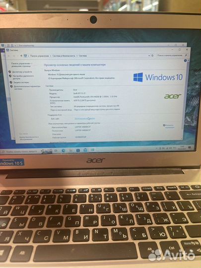 Ноутбук Acer swift 1