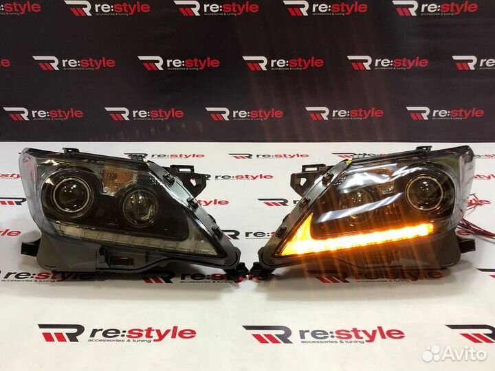 Фары Lexus LX570 12-15г Темные Led Качество