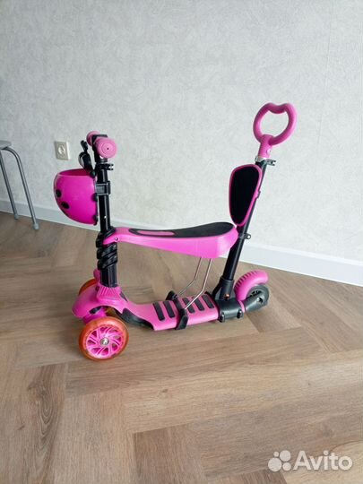 Самокат+беговел детский