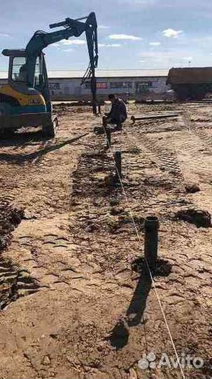 Ремонт фундамента винтовыми сваями