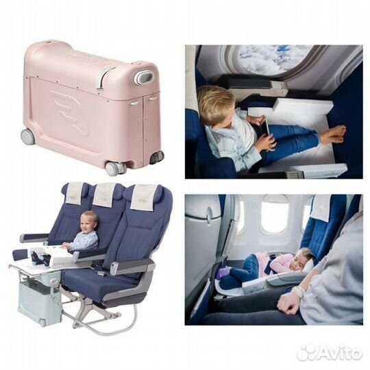 Чемодан кровать детский BedBox jet kids в самолет