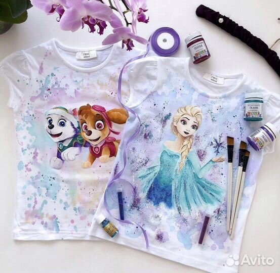 Роспись одежды и обуви на заказ