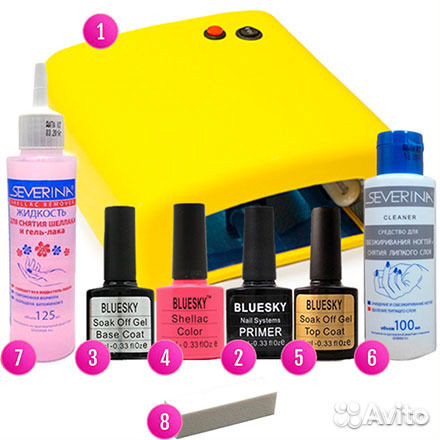 Набор для покрытия гель -лаком 135
