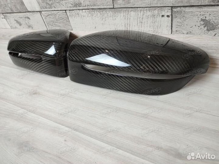 Накладки на зеркала BMW 3 G20 (натур. Карбон)