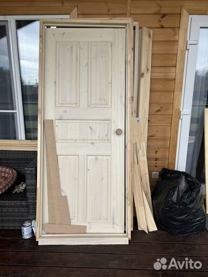 Двери межкомнатные с коробкой деревянные
