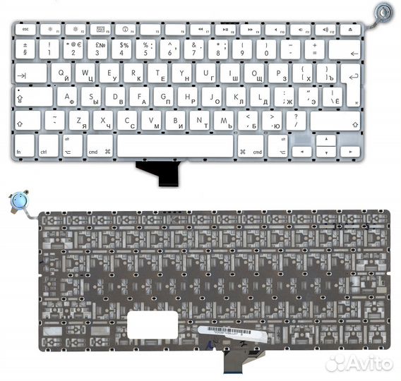 Клавиатура для Apple A1342 Белая Вертикальный Ent