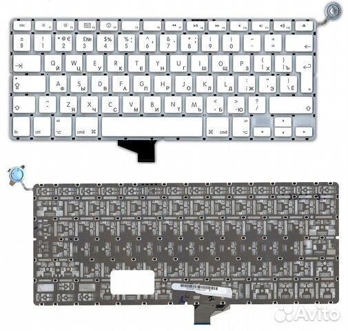 Клавиатура для Apple A1342 Белая Вертикальный Ent