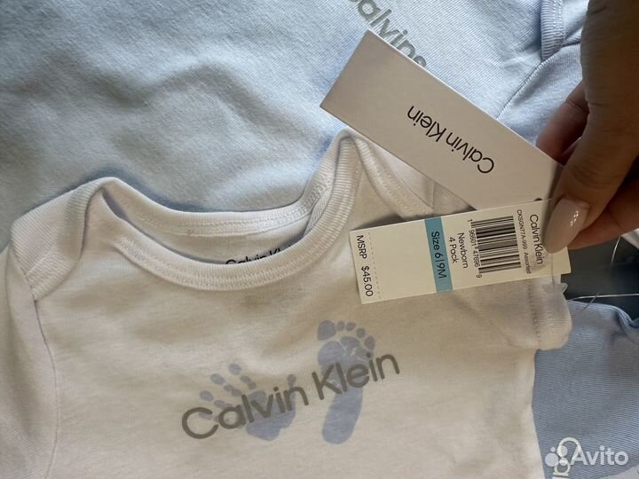 Боди детское Calvin Klein 3-6, 6-9 мес