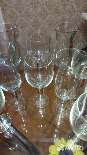 Фужеры и стопки, стекло СССР