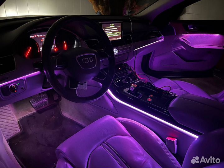 Audi контурная подсветка в салон автомобиля