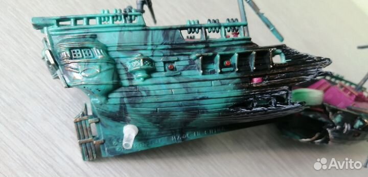 Декорации для аквариума корабль