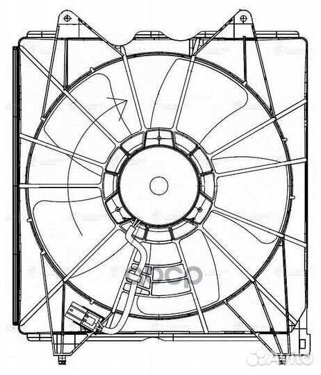 Вентилятор радиатора honda accord 08- LFK 2324