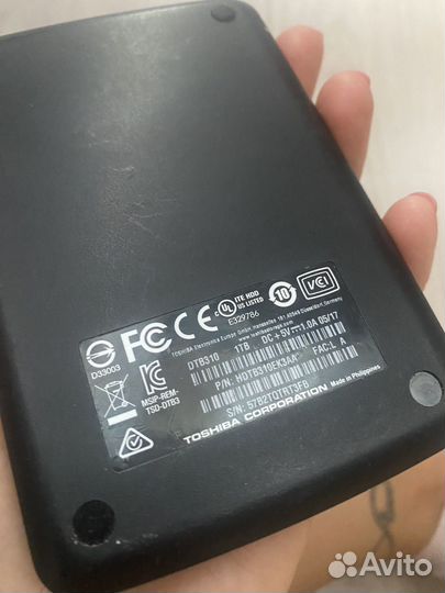 Переносной жёсткий диск 1tb toshiba
