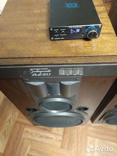 Колонки Электроника 25 ас 033 + FX audio D802C pro