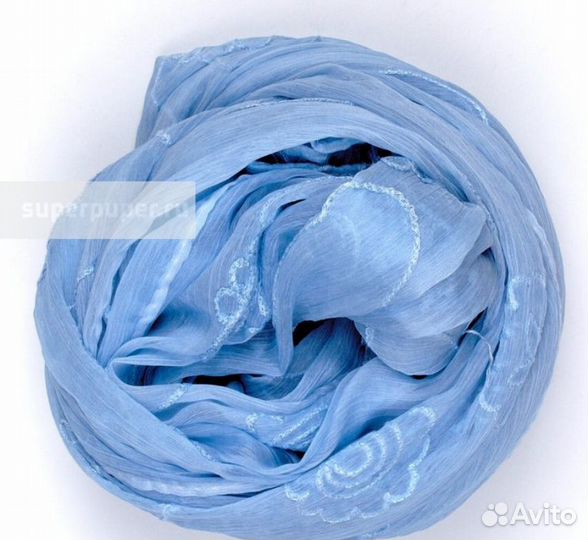 Новый палантин-шарф натуральный шелк 180х80