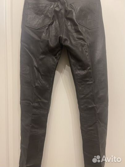 Брюки кожаные
