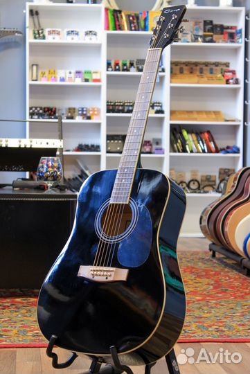 Акустическая гитара, черная Caraya F600-BK