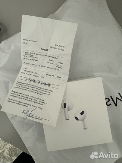 Airpods 3 новые на гарантии