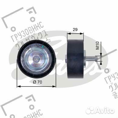 Ролик натяжной, Gates T36396