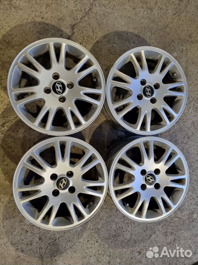 Диски литые R15,4x100 Хендай, в отл.сост