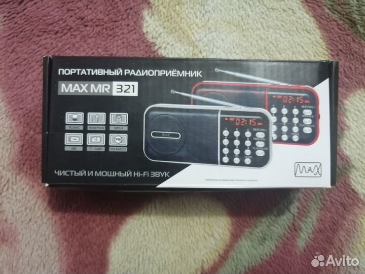 Портативный радиоприемник max mr-321