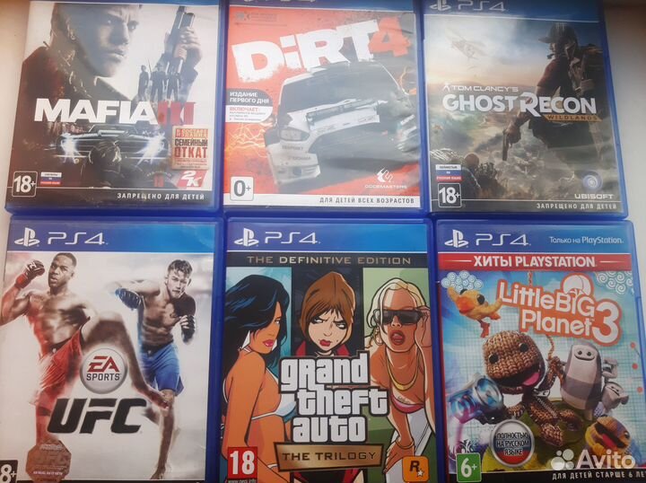 Игры диски для ps4