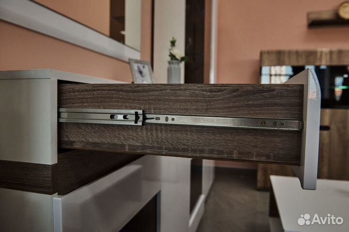 Коллекция Ультра Тумба вешалки Белый/Белый гл. (на