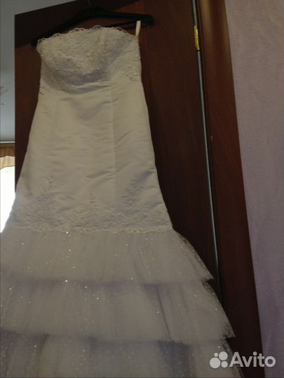 Свадебное платье подойдёт на 42 44 размер
