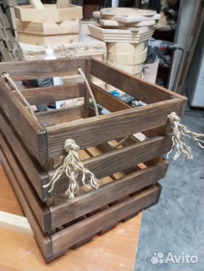 Ящик деревянный. Для подарков. Для хранения
