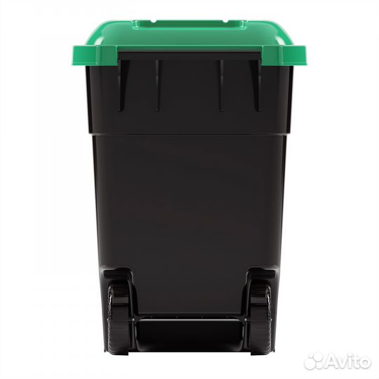 Бак пластиковый для мусора на колесах 65 л