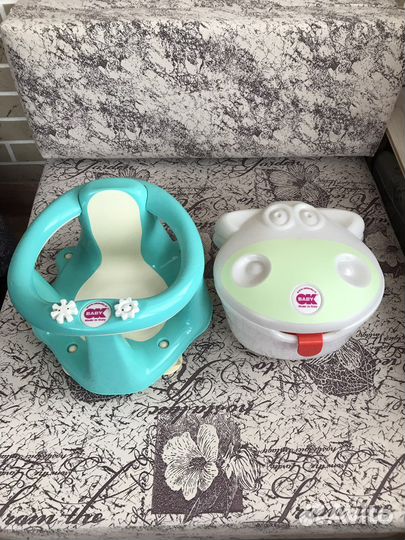 Стульчик для купания и ракушка для игрушек Ok Baby