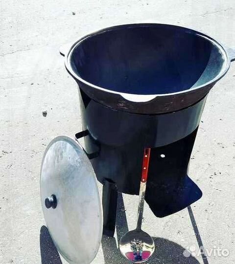 Казан чугунный 12л+печь+шумовка+специи