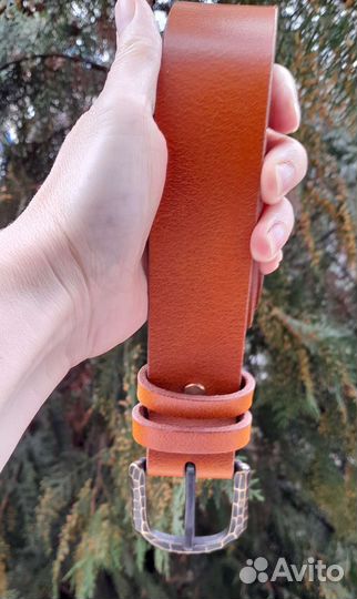 Мужской ремень ручной работы