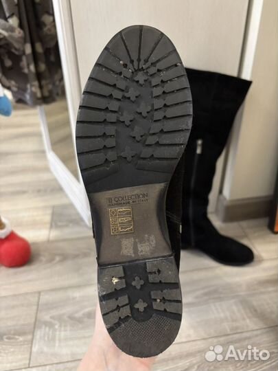 Зимние женские сапоги 38 натуральная замша