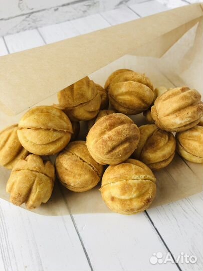 Домашнее печенье орешки со сгущенкой