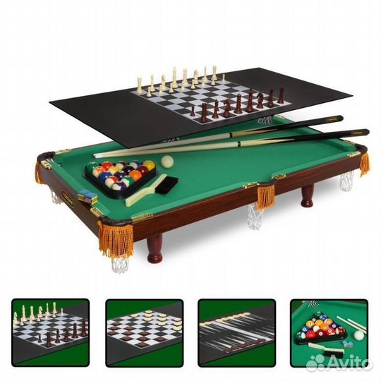 Бильярдный стол Fortuna пул 3 фута 4 в 1